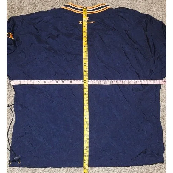 Vintage 1990s Ithica College Champion Pullover Cotton Lined Windbreaker Medium - Picture 10 of 10